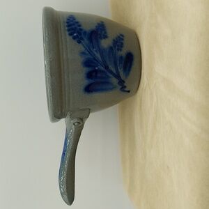 Rare style 1999 Eldreth Salt Glazed Gray Long Handled Pot